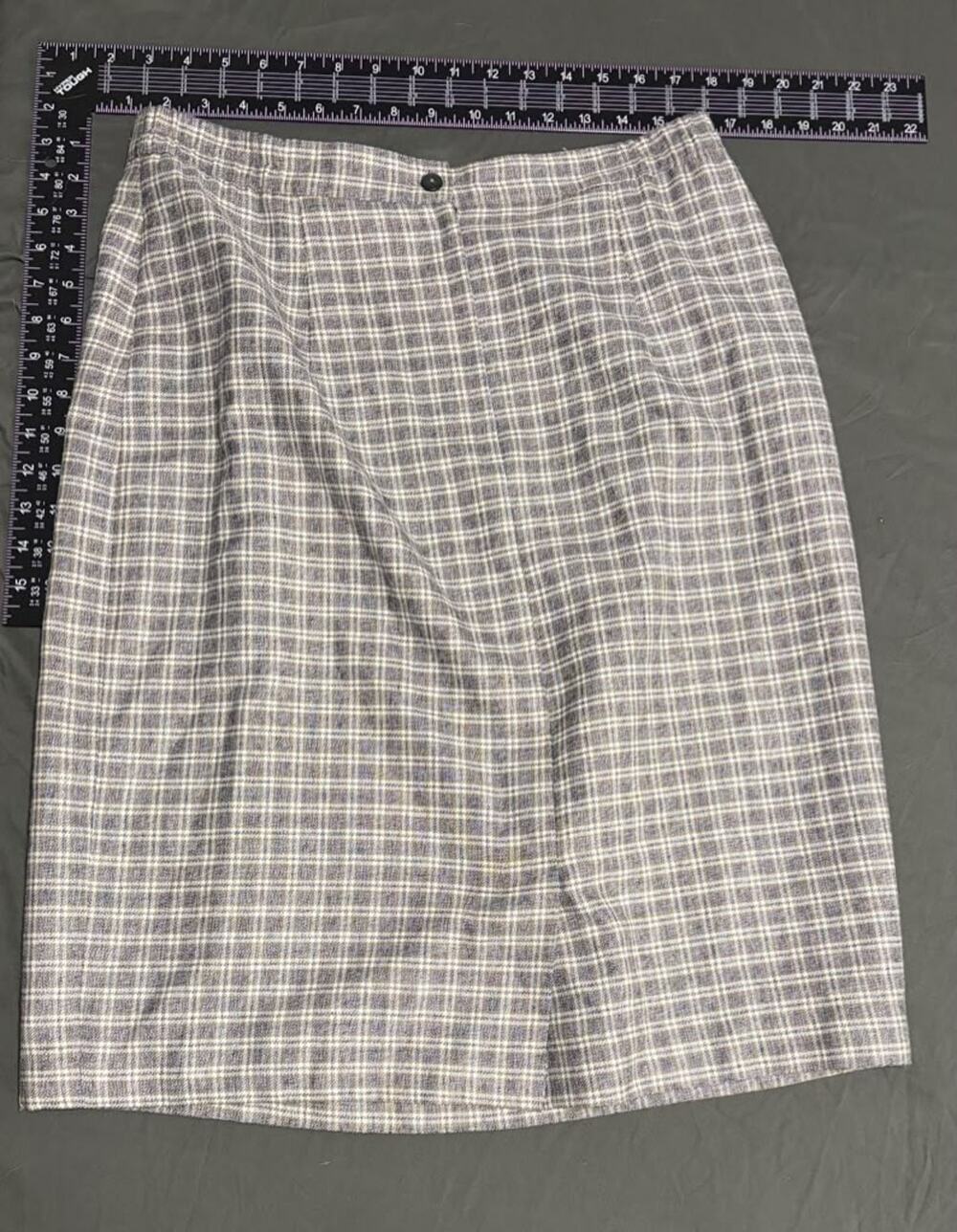 Vintage Worthington Plaid Midi Skirt Women's Made in USA